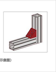 強力鑄鋁角件安裝示意圖