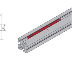 鋁型材槽條連接件安裝示意圖