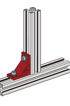 鋁型材角件安裝示意圖