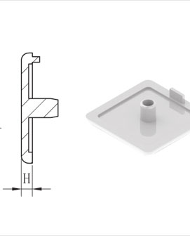 端面蓋板3D模型