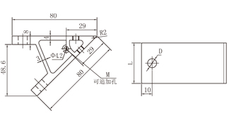 45度鋁型材角件技術(shù)參數(shù)